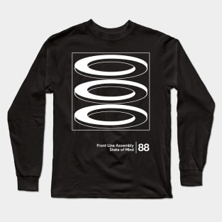 Front Line Assembly / Minimalist Graphic Artwork Long Sleeve T-Shirt